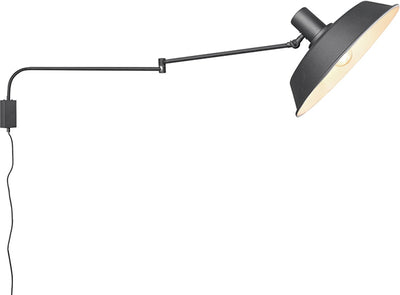 Trio bollard - wall lamp - black matt - excl. 1x E27 4.9 W - not suitable for external dimmer
