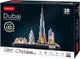 Cúbico Fun 3d Puzzle City Line Dubai con iluminación LED