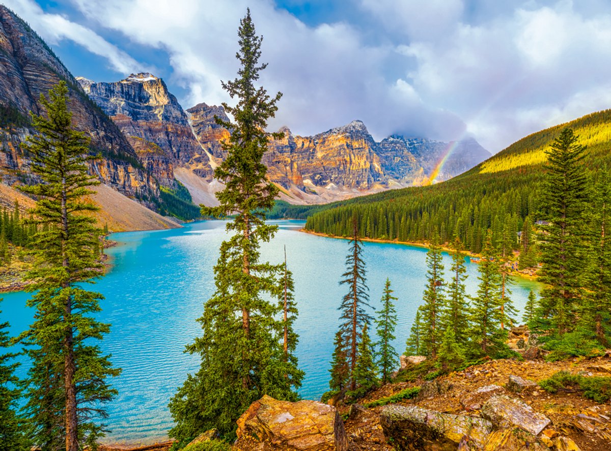 Puzzle Castorland Moraine Lake Banff Canada Puzzle da 2000 pezzi.