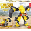 Juego de construcción de robot excavadora transformadora - 82 piezas.