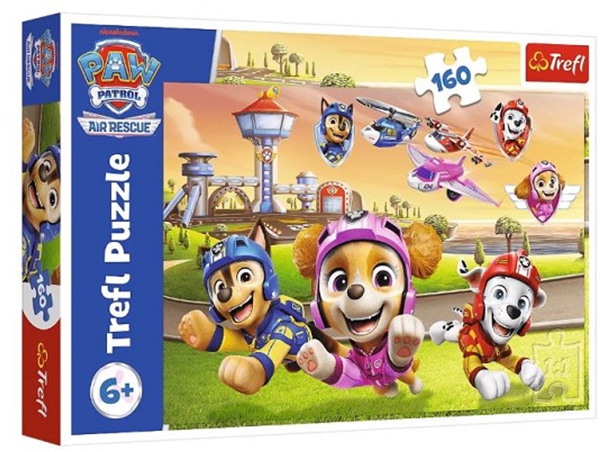 Trefl Puzzle Paw Patrol - 160 piezas - Colorido rompecabezas para niños.