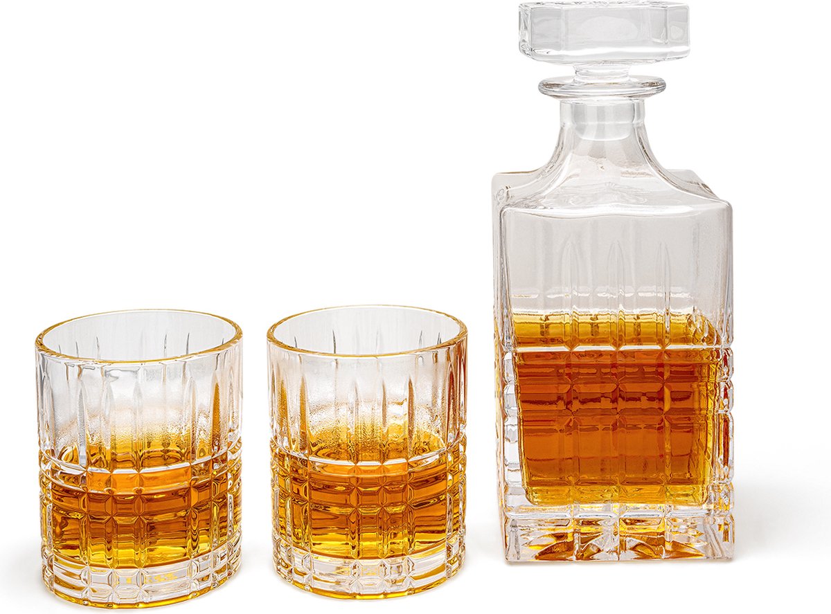 Leopold vienna - whiskey karaf + 2 glazen aspiran vaderdag cadeautip!