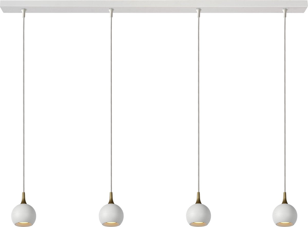 Lucide favori - hanglamp - 4xgu10 - wit