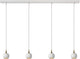 Lucide favori - lampada a sospensione - 4xgu10 - bianco