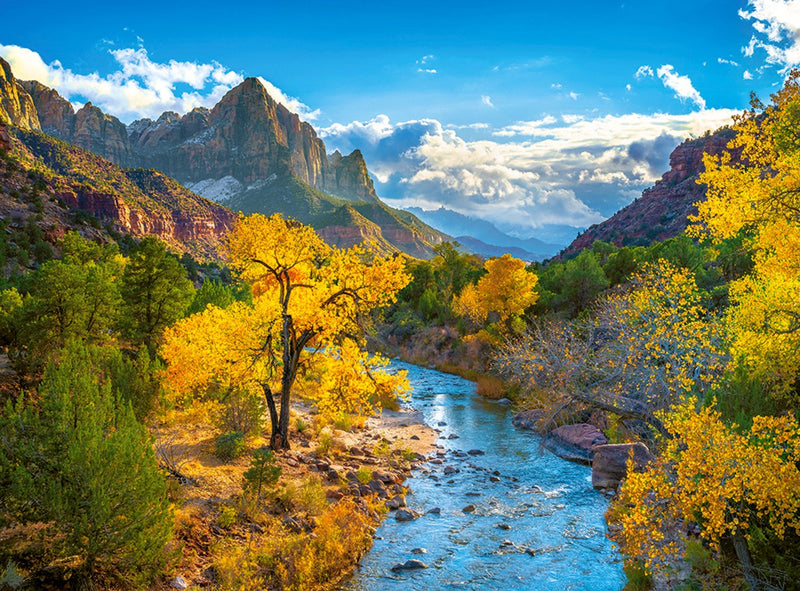 Puzzle Castorland Zion National Park Autunno USA - Paesaggio da 3000 pezzi.