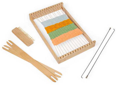 Bigjigs Set di finestre di tessitura in legno, 10dlg.