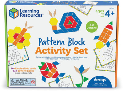Set di giocattoli con blocchi di modelli di risorse per l'apprendimento - edificio educativo. - 3+