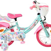 Volare unicorn kinderfiets - meisjes - 14 inch - groen - twee handremmen