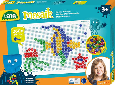 Juego mosaico Lena transparente 260pzs 10 mm