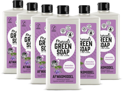 Marcel's green soap afwasmiddel - lavendel rozemarijn - 6 x 500ml