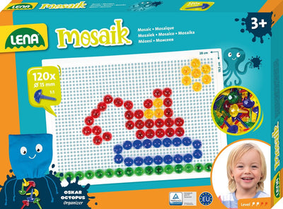 Set mosaico Lena trasparente 120pz 15 mm