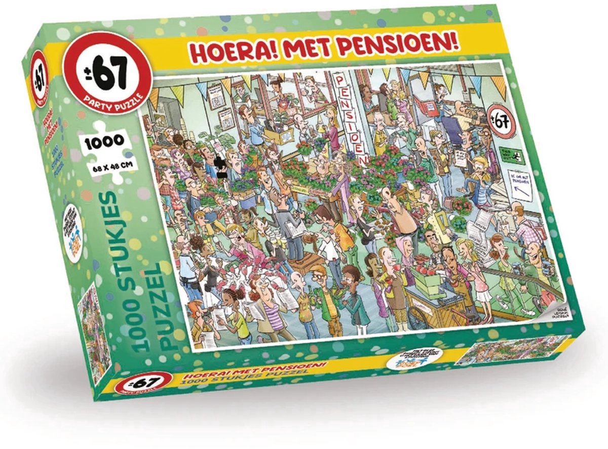 Puzzle per feste con dettagli personali dell'editore - evviva! ritirato 1000 pezzi