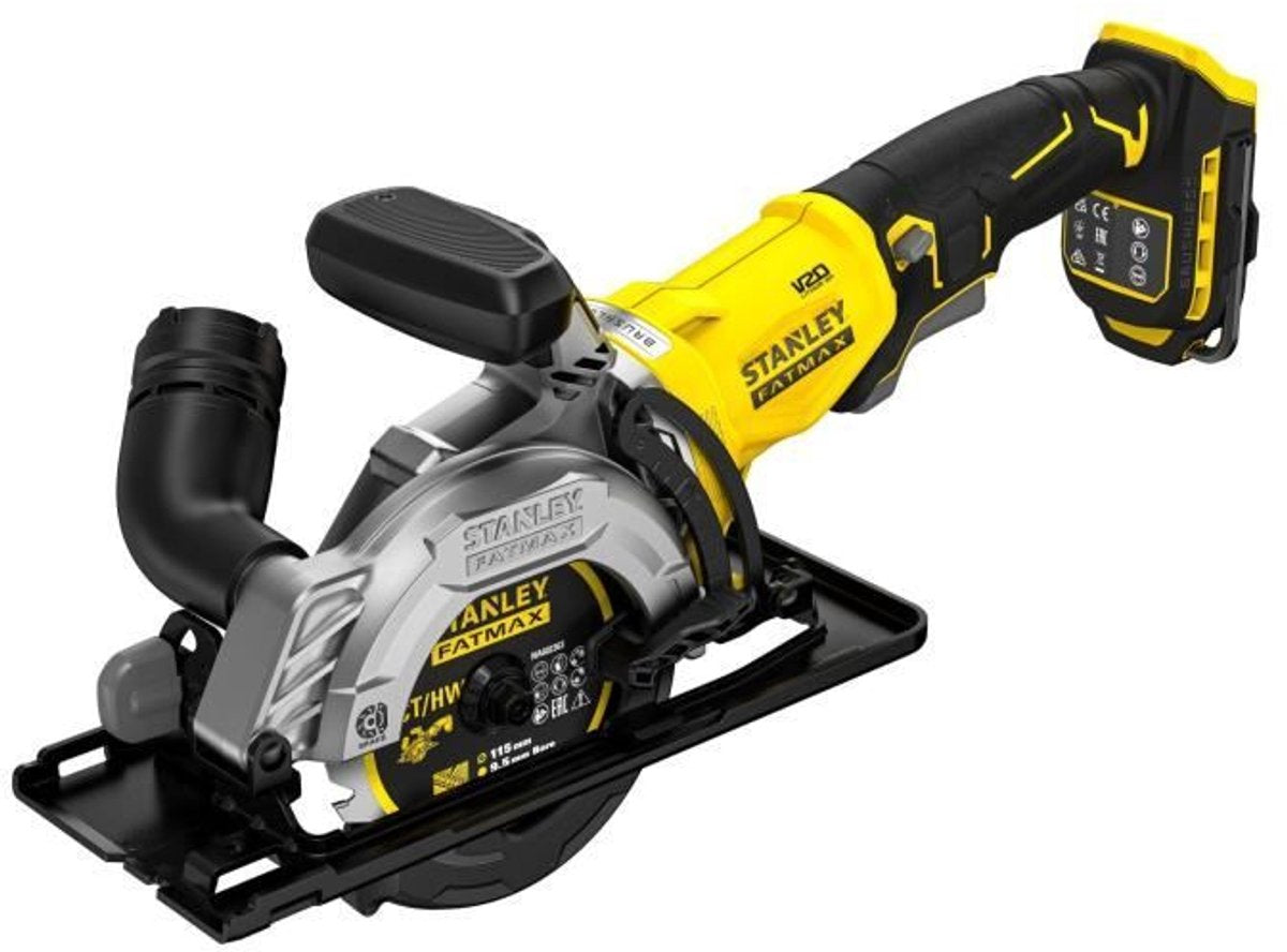 Mini sierra circular stanley fatmax 18v 115mm (sin batería) sfmcs515b-xj
