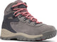 Columbia newton ridge plus botas de montaña impermeables amped para mujer - stratus, canyon rose