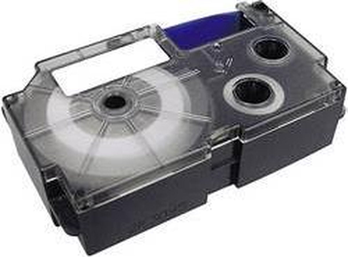 Casio xr-9x1 labeltape tapekleur: transparant tekstkleur: zwart 9 mm 8 m