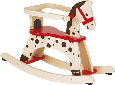 Janod - cavallo a dondolo in legno - caramello