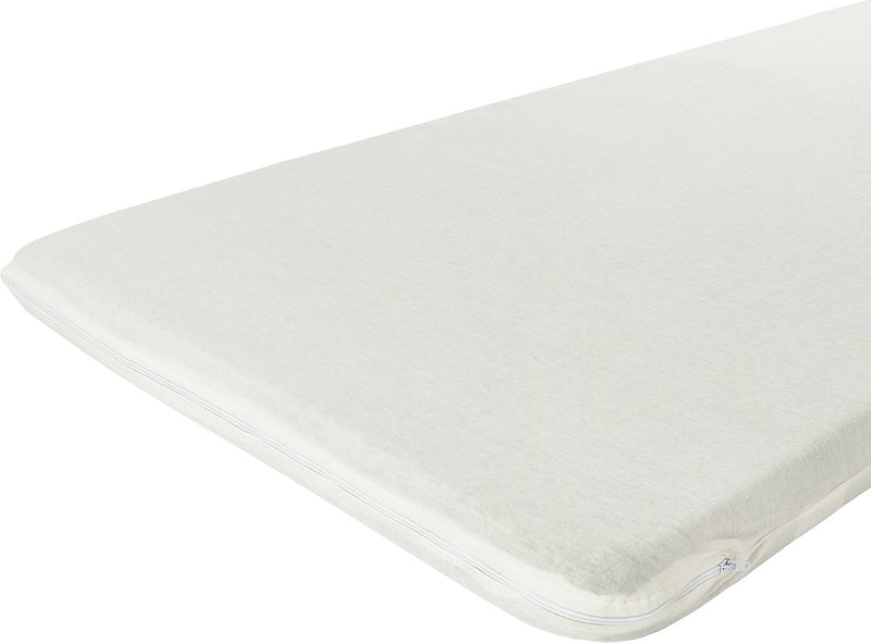 Funda de colchón para cama de camping Meyco baby uni - blanquecino - 60x120cm