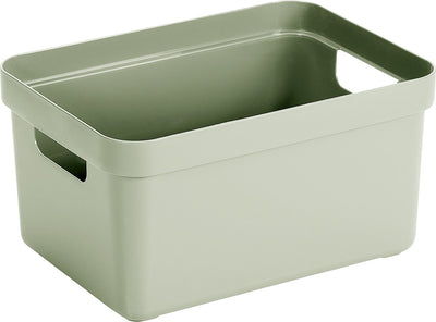 Sigma caja de almacenamiento para el hogar 5l verde 252x175x122mm | 3 piezas
