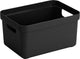 Sunware - sigma home opbergbox 5l zwart - 25,2 x 17,5 x 12,2 cm