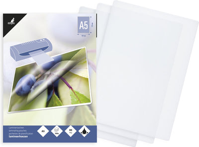Kangaro laminating pouches - a5 - 80 micron - glossy - 100 pieces - k-16005