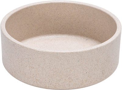 Designed by Lotte Noor dog food bowl - food bowl drinking bowl - dishwasher safe - bamboo - beige - 14 cm