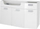 Mueble bajo Differnz 100x60x33cm con cierre suave MDF blanco