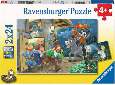 Ravensburger - Piezas de rompecabezas de cuento de hadas 2x24 piezas