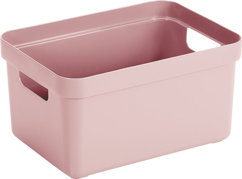 Scatola portaoggetti Sigma 13l rosa 350x246x183mm | 3 pezzi