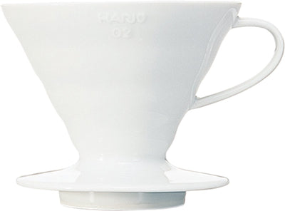 Hario v60 dripper - 02 size - ceramic - white