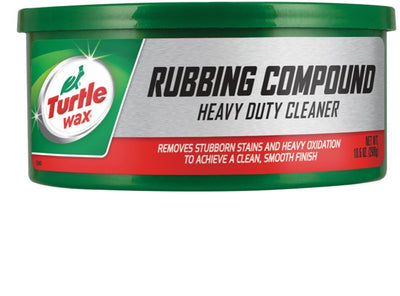 Pasta compuesta para frotar cera de tortuga - limpiador en pasta - para pintura opaca, deteriorada y desgastada - elimina pequeños rayones - seguro para usar en todo tipo de pintura - sin silicona - 298gr