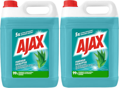 Ajax all-purpose cleaner - eucalyptus scent - 2 bottles x 5l