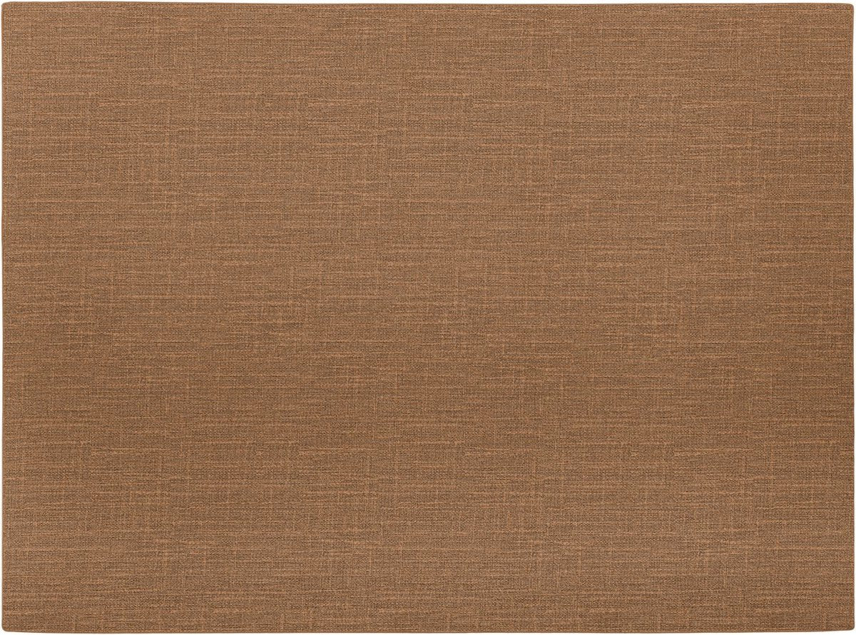 Mesapiu placemat canvaslook - rechthoek - 33 x 45 cm - walnut - set van 4