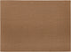 Mesapiu placemat canvaslook - rechthoek - 33 x 45 cm - walnut - set van 4