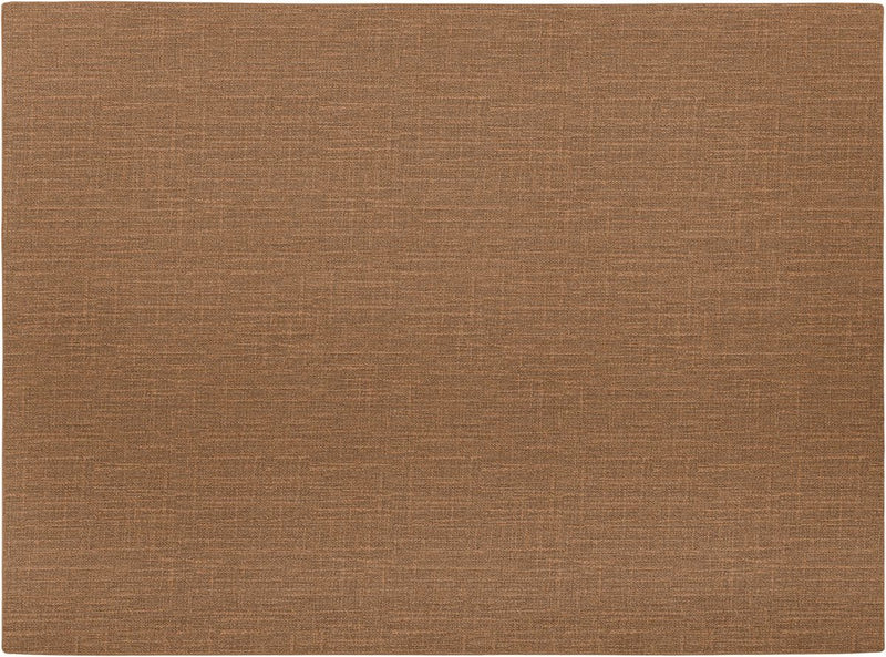 Mesapiu placemat canvaslook - rechthoek - 33 x 45 cm - walnut - set van 4