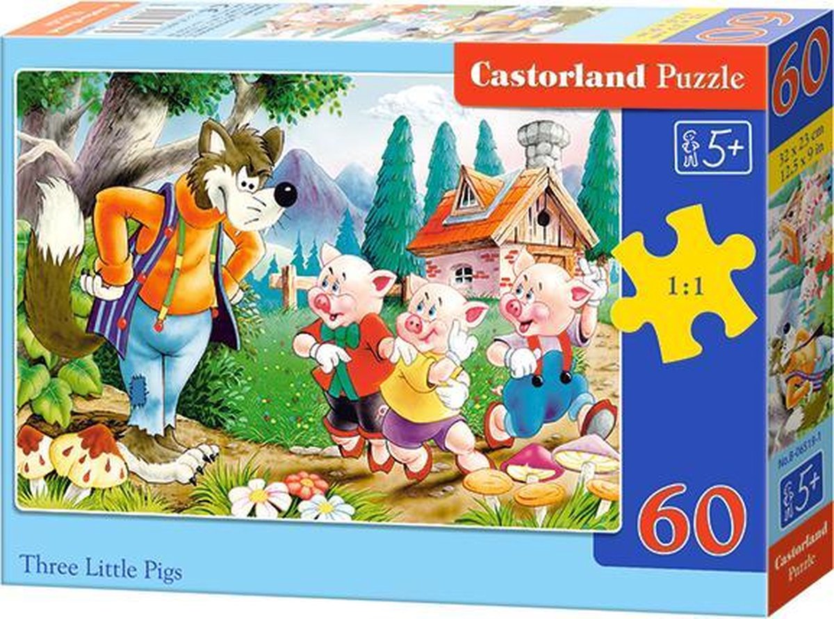 I tre porcellini di Castorland - 60 pezzi