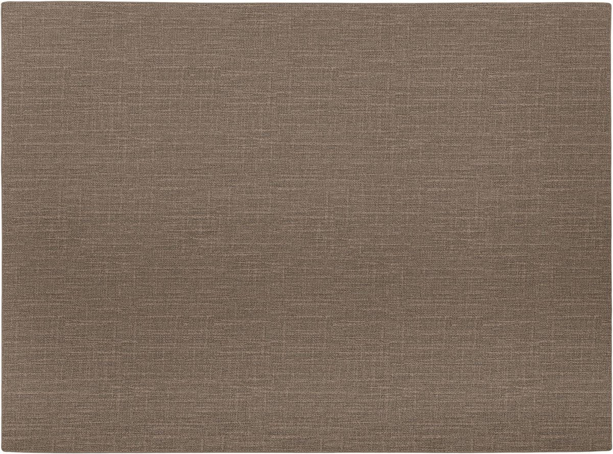 Mesapiu placemat canvaslook - rechthoek - 33 x 45 cm - dark taupe - set van 4