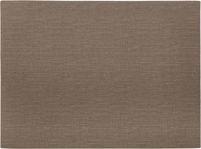 Mantel individual Mesapiu aspecto lienzo - rectángulo - 33 x 45 cm - topo oscuro - juego de 4