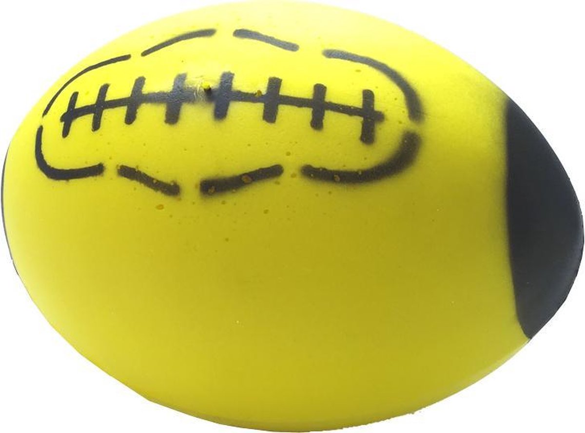 Atabiano rugby bal foam 18 cm geel