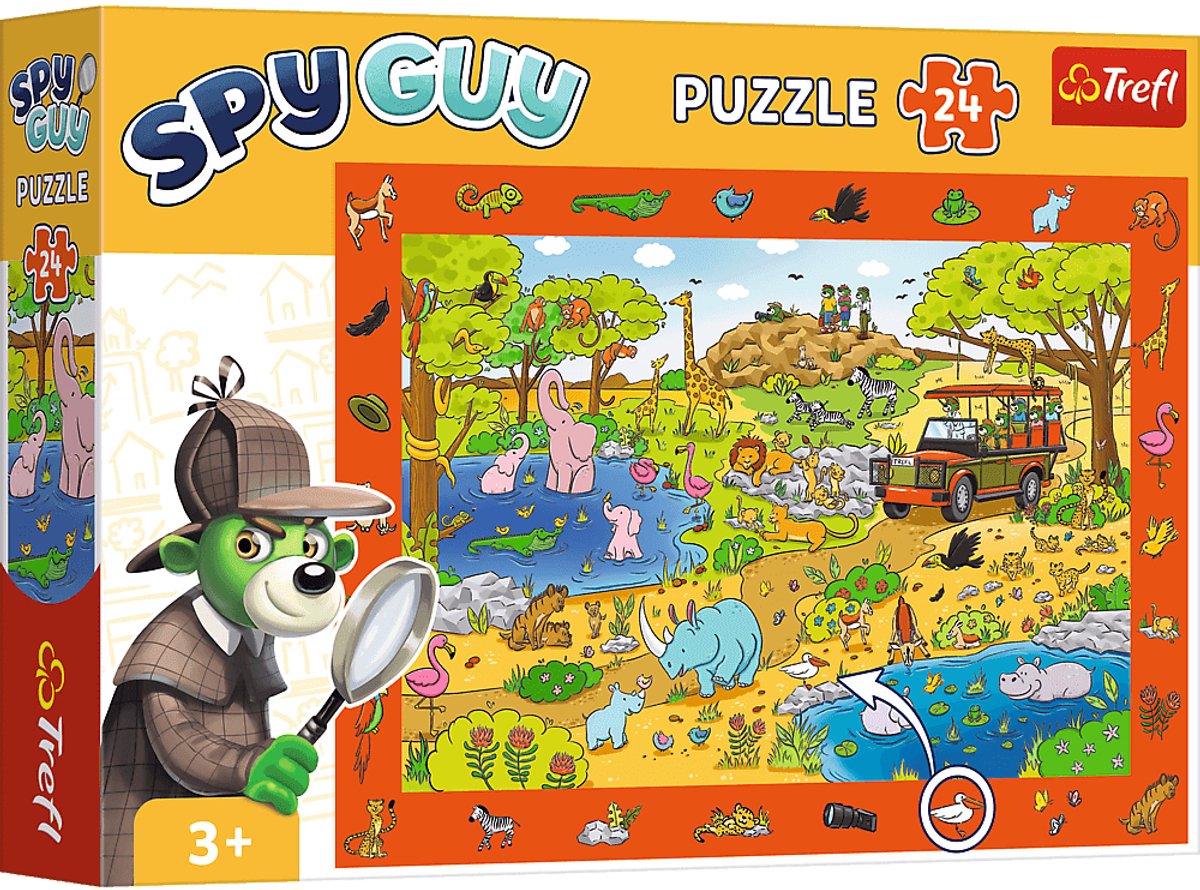 Trefl puzzel safari - observation spel voor kinderen - the ik family.