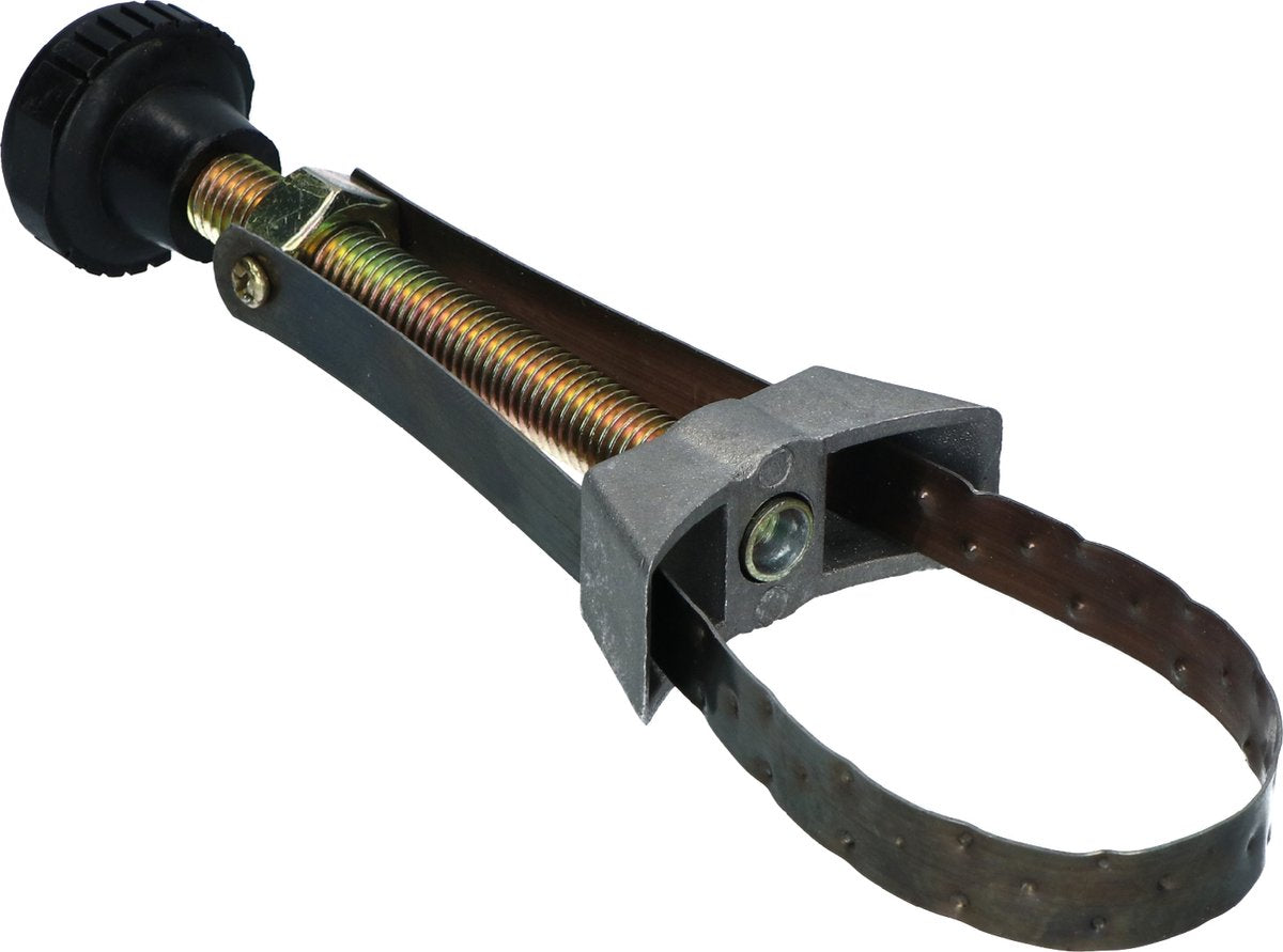 Llave para filtros de aceite Carpoint con correa tensora - universal - empuñadura moleteada - ajustable - para una fácil extracción