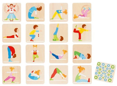 Goki Wooden Memo Game Gymnastics, 32dlg.