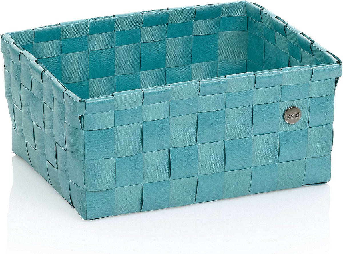 Bagno Kela - cestino neo 24x31x14 cm - plastica riciclata - blu