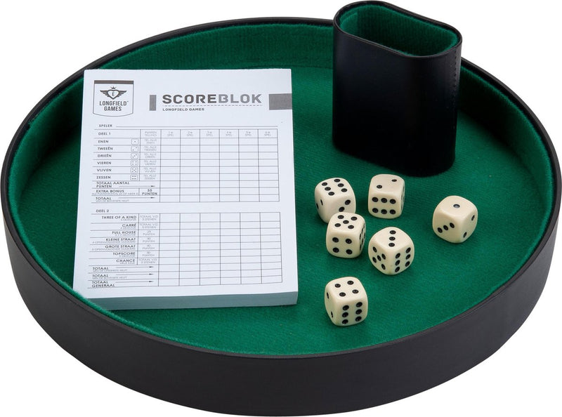 Juego completo de dados de pista de poker Longfield