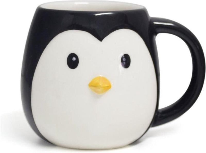 Balvi bicchiere pinguino pingo in ceramica nera