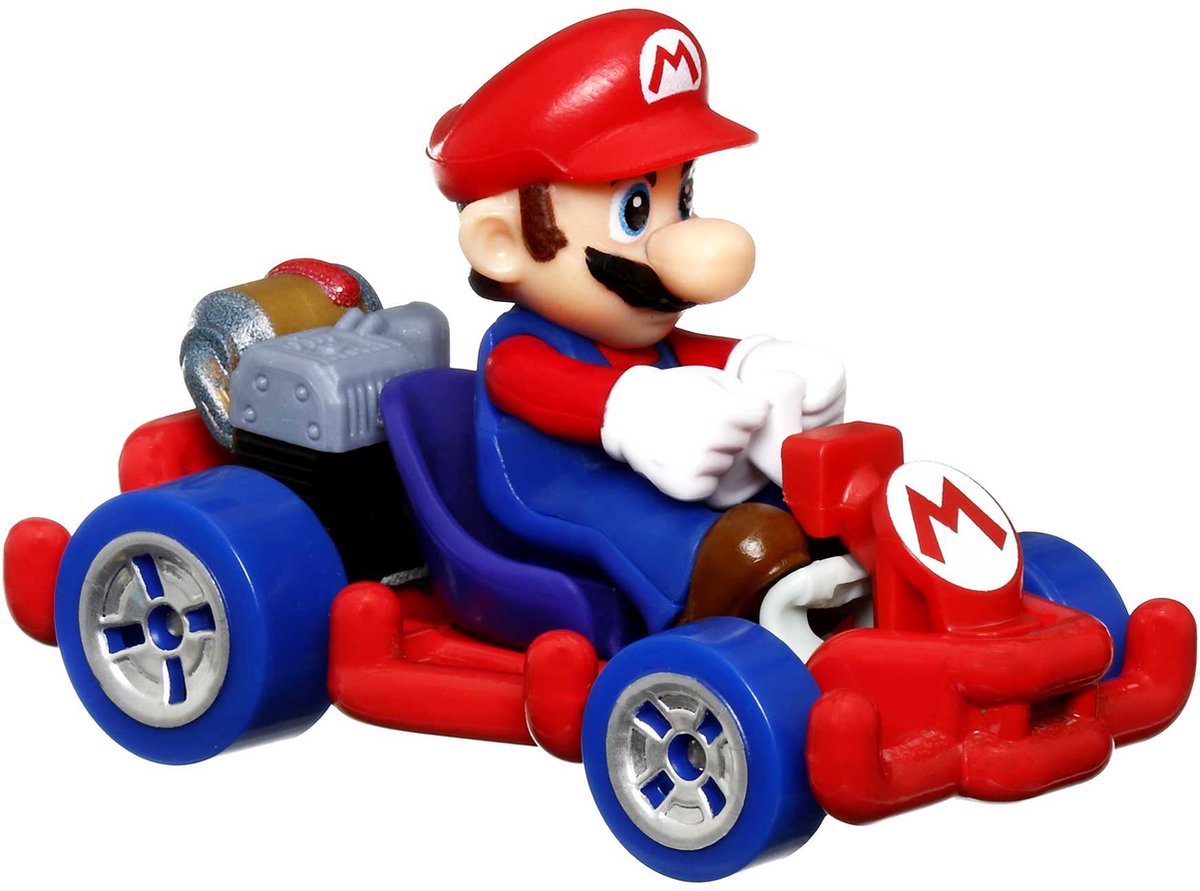 Hot wheels mario kart hdb34, coche de carreras, 3 años, metal, plástico, multicolor