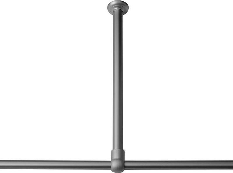 Sealskin seallux - soporte de techo para barra de cortina de ducha 60 cm - acero inoxidable - aluminio mate