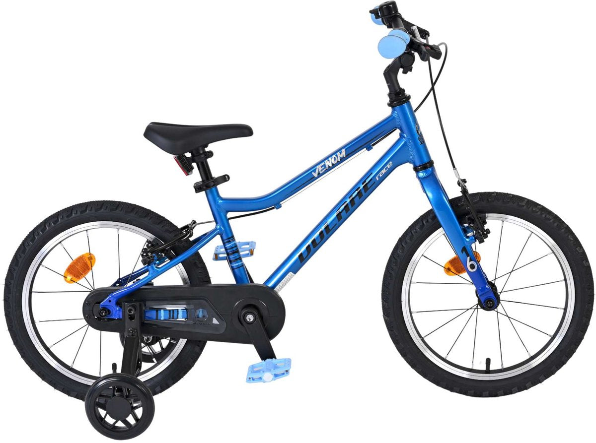 Bicicleta infantil Volare venom - niño - 16 pulgadas - azul - dos frenos de mano