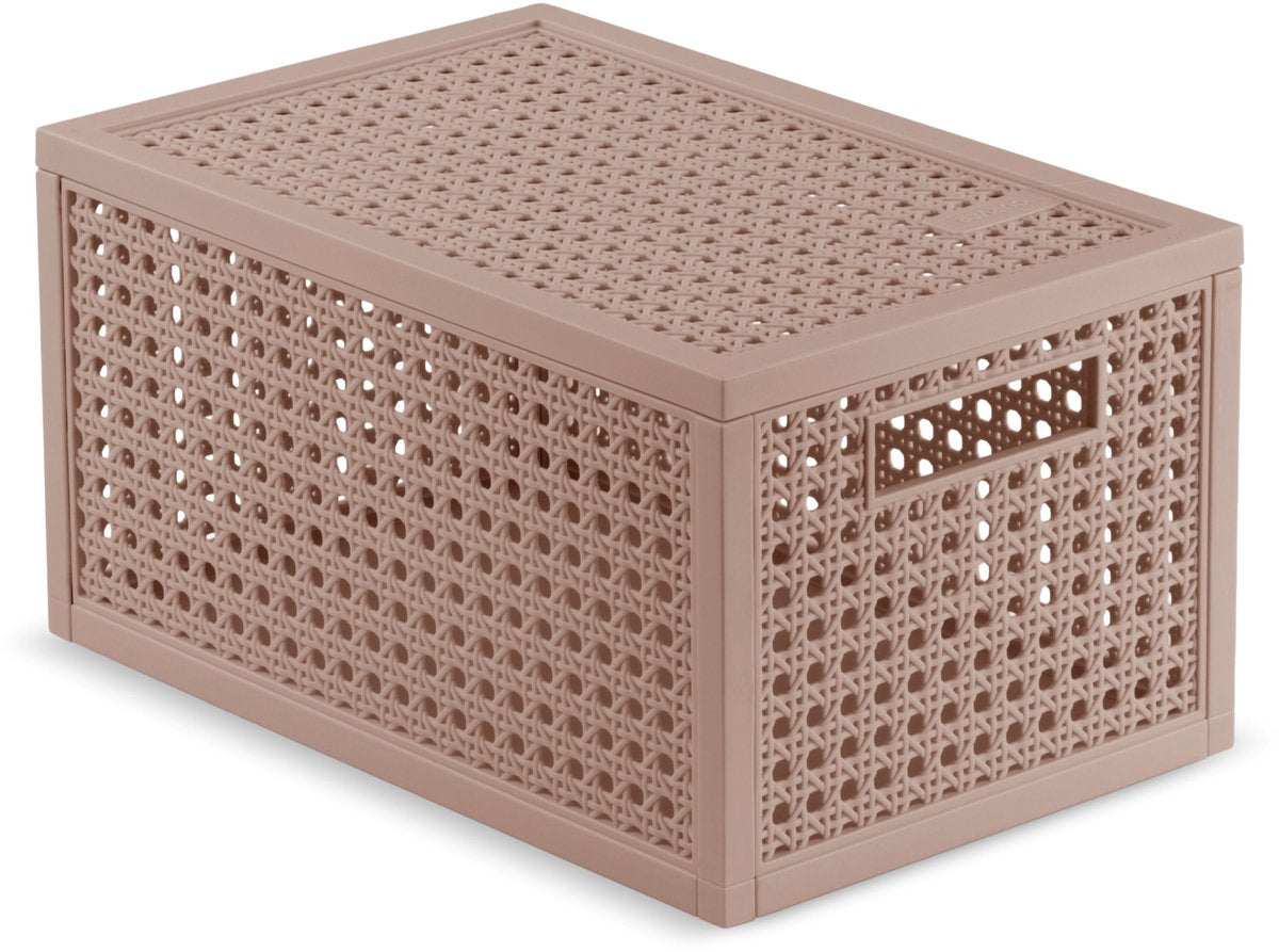 Curver kaya opbergmand - 7l - 18,8x30x15,4 cm - warm taupe