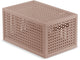 Curver kaya opbergmand - 7l - 18,8x30x15,4 cm - warm taupe