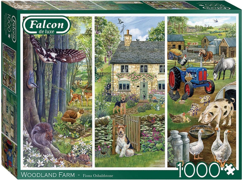 Granja forestal Jumbo legpuzzzel, 1000 piezas.